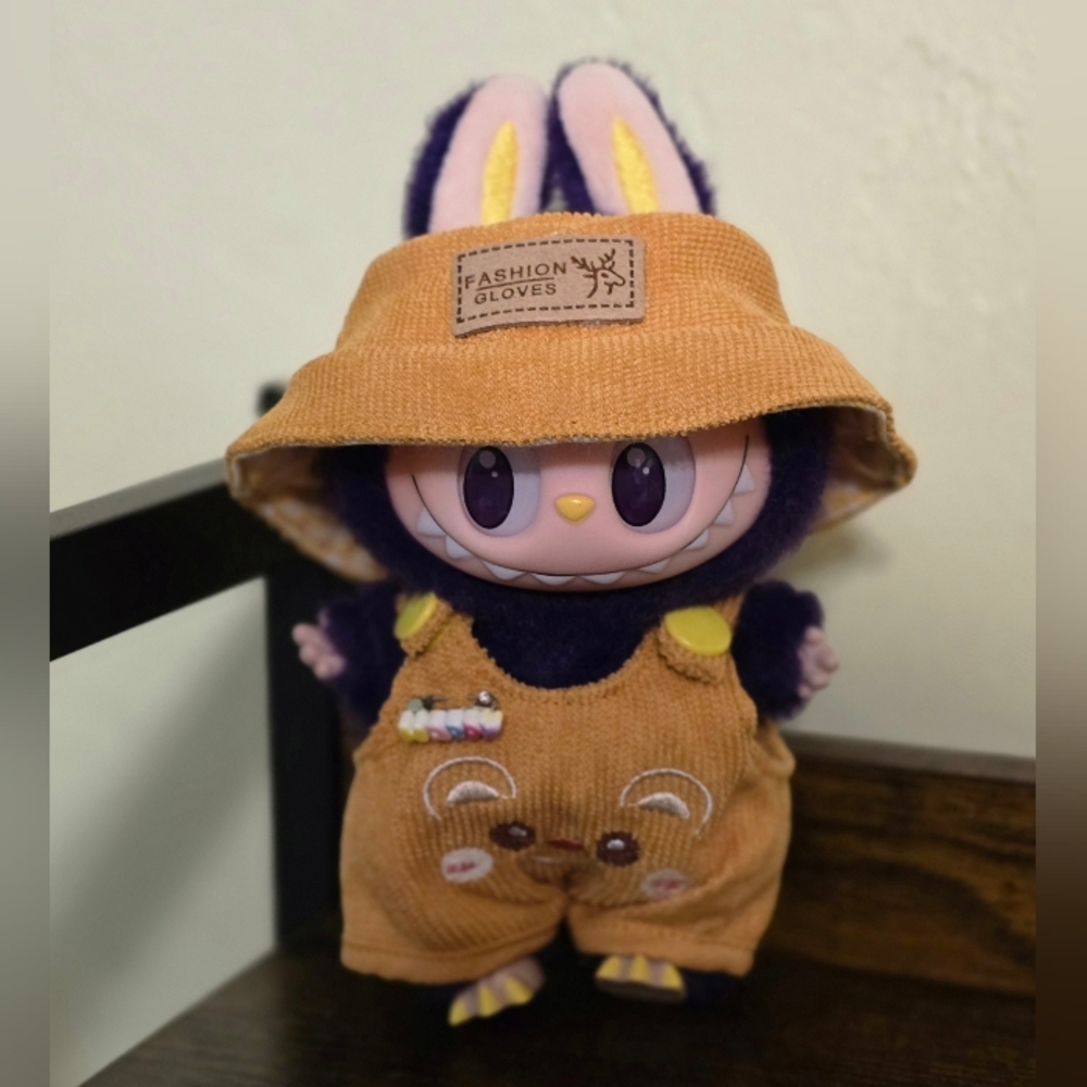 Fashion Labubu Overalls‎ and Hat NWT (Doll NOT Included)